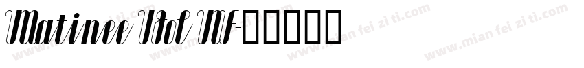Matinee Idol NF字体转换